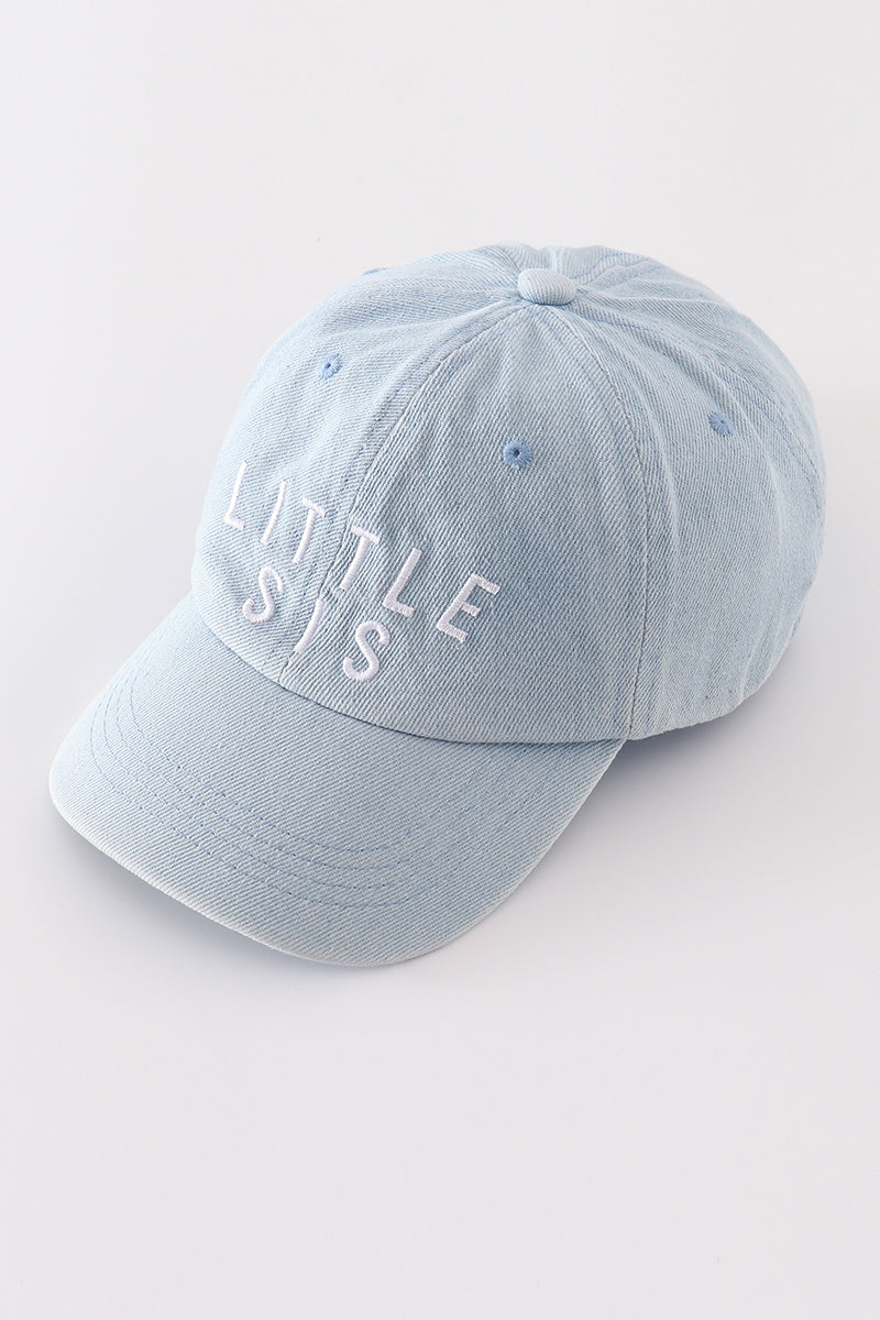 Denim embroidery baseball cap