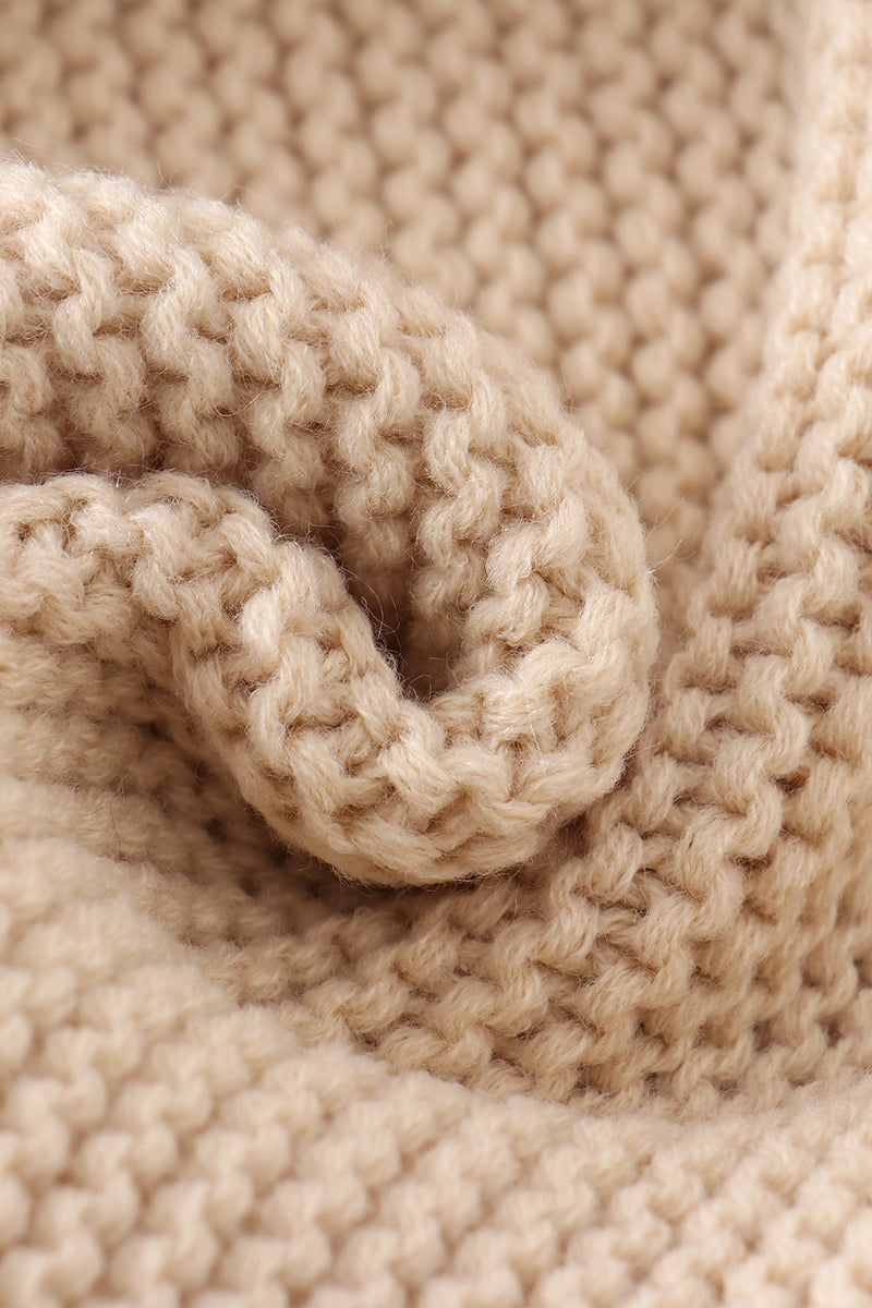 Beige baby soft knitted blanket