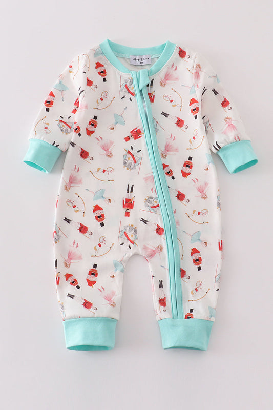 Nutcracker zip boy romper