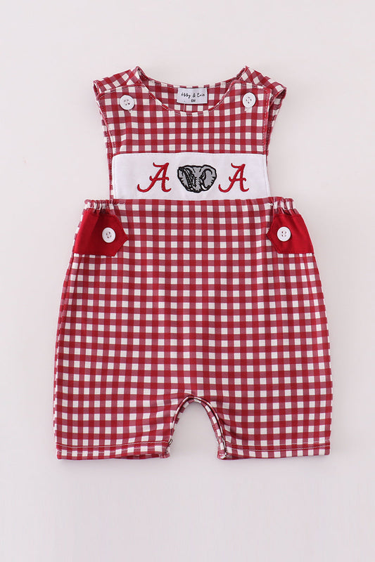 Alabama embroidery boy gingham jonjon