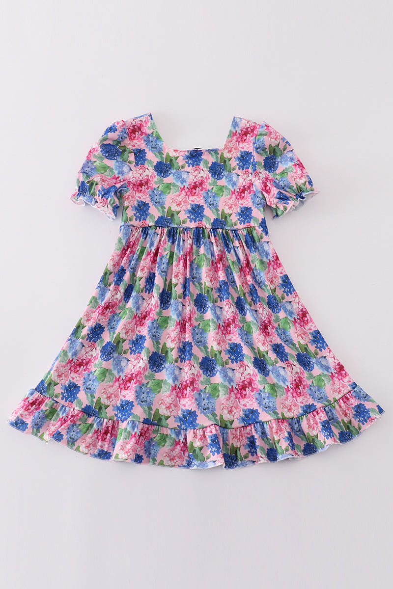 Blooming love MAMA'S GIRL embroidery girl dress